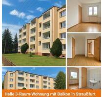 Helle 3-Raum-Wohnung mit Balkon in Straußfurt