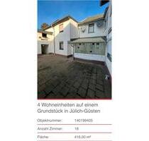 MFH ZU VERKAUFEN PRIVAT IN JÜLICH GÜSTEN
