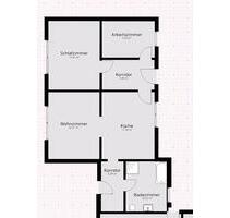 Mietwohnung 83 m2 in Gubkow - 830,00 EUR Kaltmiete, ca.  83,00 m² in Sanitz (PLZ: 18190)