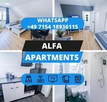 ⭐ ALFA APARTMENTS ⭐ Stuttgart Cannstatt Monteurwohnung Monteurzimmer Ferienwohnung 3 Zimmer 6 Betten l SmartTV WIFI 24h Check-In l 3BR 6 Beds