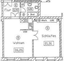 Wohnung 2 Raum Hinrichsenstraße Leipzig