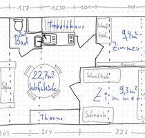 2-Zimmerwohnung für Studierende mit Wohnküche und Bad in Vaals - Aachen Aachen-Mitte