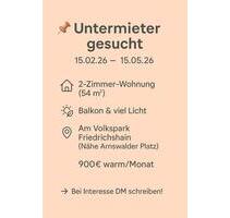 Untermiete - 900,00 EUR Kaltmiete, in Berlin (PLZ: 10437) Pankow