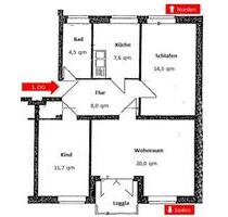 67qm Wohnung in Brake 3 Zi Balkon - Brake (Unterweser)
