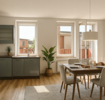 modernis. 3 Zi-Whg. + Wohnküche Stavenhagen + Terrasse + Garten
