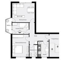 Frisch sanierte 3-Zimmer-Dachgeschoss-Wohnung mit Balkon in Rheinnähe in Köln-Langel