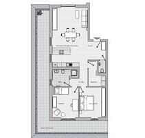 Penthaus: moderne 3-Zimmer-Wohnung in Hargesheim mit Balkon und Tiefgaragenstellplatz