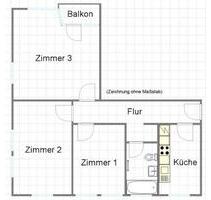 3ZKBB Kassel Mitte - 780,00 EUR Kaltmiete, ca.  77,00 m² in Kassel (PLZ: 34117)
