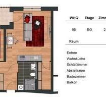 Seniorengerechte 2-Zimmer-Wohnung EG mit Balkon und Tiefgarage - Wiesentheid