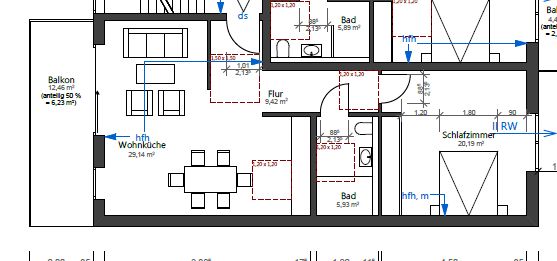 Neubau 2-Zimmer-Wohnung - 850,00 EUR Kaltmiete, ca.  70,00 m² in Leverkusen (PLZ: 51373)