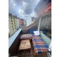 Gemütliche, helle 1,5 Zimmer Wohnung mit EBK und Balkon - Frankfurt am Main Sachsenhausen
