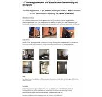 Einzimmer-Appartement, 22 qm, möbliert, ab 01.01.2026 zu vermiet. - Kaiserslautern Einsiedlerhof
