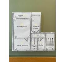 3-Raum-Wohnung in Ockrilla bei Meißen