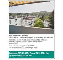 Eigentumswohnung 103 qm 5. OG TOP-Lage in Bad Neuenehr - Bad Neuenahr-Ahrweiler