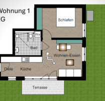 NEUBAU: Erstbezug - Whg. in Rheinstetten Mörsch - 2 Zimmer - Au am Rhein
