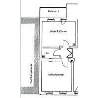 Vermietung: 2-Raum-Wohnung mit Gartennutzung und Balkon im Zentrum von Wurzen