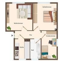 Renovierte 3-Raum-Wohnung im Hochparterre! - Zwickau Zwickau-West