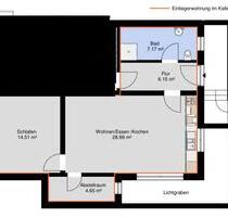 2-Zimmer-Mietwohnung, 62 m², 670 € kalt, Neubau - Eggenthal