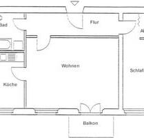 Bad Freienwalde: Helle 2-Raumwohnung mit Balkon (207215) - Bad Freienwalde (Oder)