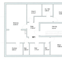 4 Zimmer EG Wohnung mit Terrasse, Garten und Garage in Tegernheim
