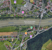 Letztes Baugrundstück Burg Blick Salzach unverbaubar sehr ruhig - Burghausen