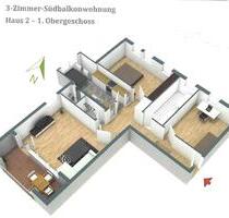 3Zi Wohnung mit Süd-Balkon 11 Gehminuten zum Rathaus Steglitz - Berlin Steglitz-Zehlendorf