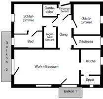 Hochwertige 3-Zimmer-Wohnung - 800,00 EUR Kaltmiete, in Aicha vorm Wald (PLZ: 94529)