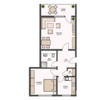 Gepflegte 2-Zimmer-Wohnung mit Balkon und Aufzug in Borken