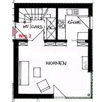 2 ZKB Maisonette Wohnung zu vermieten - Fellheim
