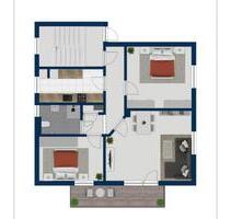 Helle 3-Zi-Whg, mit Balkon, Blick auf den Deister, Einbauküche - Wennigsen (Deister)