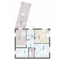 3 Zimmerwohnung in Künzell-Bachrain