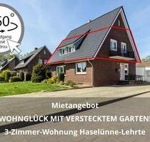 3-Zimmer-Wohnung: WOHNGLÜCK MIT VERSTECKTEM GARTEN! - Haselünne
