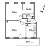 Sonnige 2,5 Zimmer-Altbauwohnung ab 01.08.25 - Flensburg Altstadt