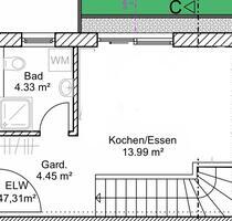 Wohnung 47 m2 - 540,00 EUR Kaltmiete, in Rottenburg an der Laaber (PLZ: 84056)