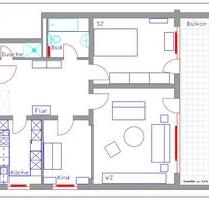 3-Zi-Wohnung in Gravenbruch - 990,00&nbsp;EUR Kaltmiete, ca.&nbsp; 88,00&nbsp;m&sup2; in Neu-Isenburg (PLZ: 63263)