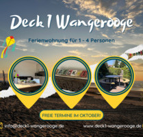 Wangerooge im Oktober - FeWo DECK 1 mit Last Minute Rabatt!