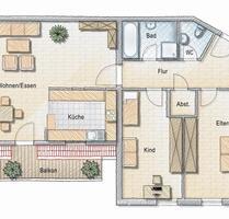 Traumwohnung im Grünen, 3-Zimmer 78 m², Chemnitz Rabenstein