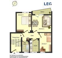 Charmante 3-Zimmer-Wohnung mit Duschbad, Laminat sowie tapeziert.. - Lünen Alstedde