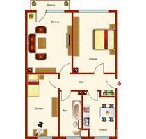 3-Raumwohnung in ruhiger Wohnlage mit Balkon - Parchim