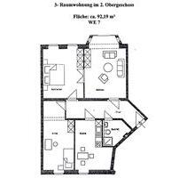 Lichtdurchflutete 3-Zimmer-Wohnung mit 92 m² - Zwickau Zwickau-Nord