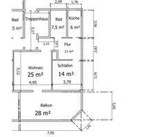 Helle 2-Zimmer Wohnung im 1. OG mit großer Dachterasse in BS - Gifhorn