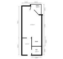 1,5-Zimmer-Wohnung mit Balkon, Erstbezug nach Sanierung - Haan