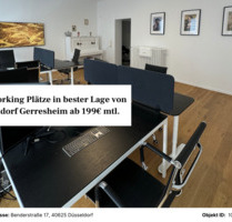 Büro Co Working Plätze in bester Lage von Düsseldorf