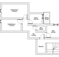 2 Zimmer in Wippra | großzügige Dachgeschosswohnung | Zentrum - Sangerhausen
