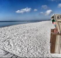 Fehmarn Südstrand Ferienwohnung mit Wlan + Strandkorb am Strand