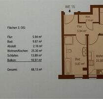 Attraktive 2-Zimmer-Wohnung mit großem Balkon, EBK und Elbblick - Magdeburg Brückfeld