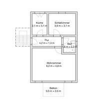 Gemütliche 2-Raum Wohnung in Irxleben - Hohe Börde
