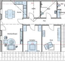 Helle 3-Zimmer-Wohnung mit Einbauküche und 2 Parkplätzen - Lingen (Ems) Damaschke