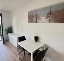 Erstbezug nach Sanierung: Möblierte 1-Zimmer-Wohnung mit Terrasse - Leutenbach