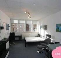 ein möbliertes, geräumiges und sehr helles Studio in Nürnberg.